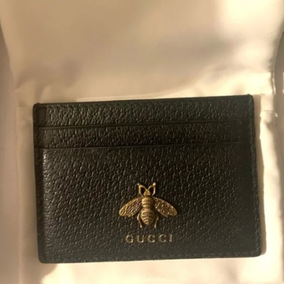 GUCCI Leather Card Case - Wallet - Picture 1 of 2